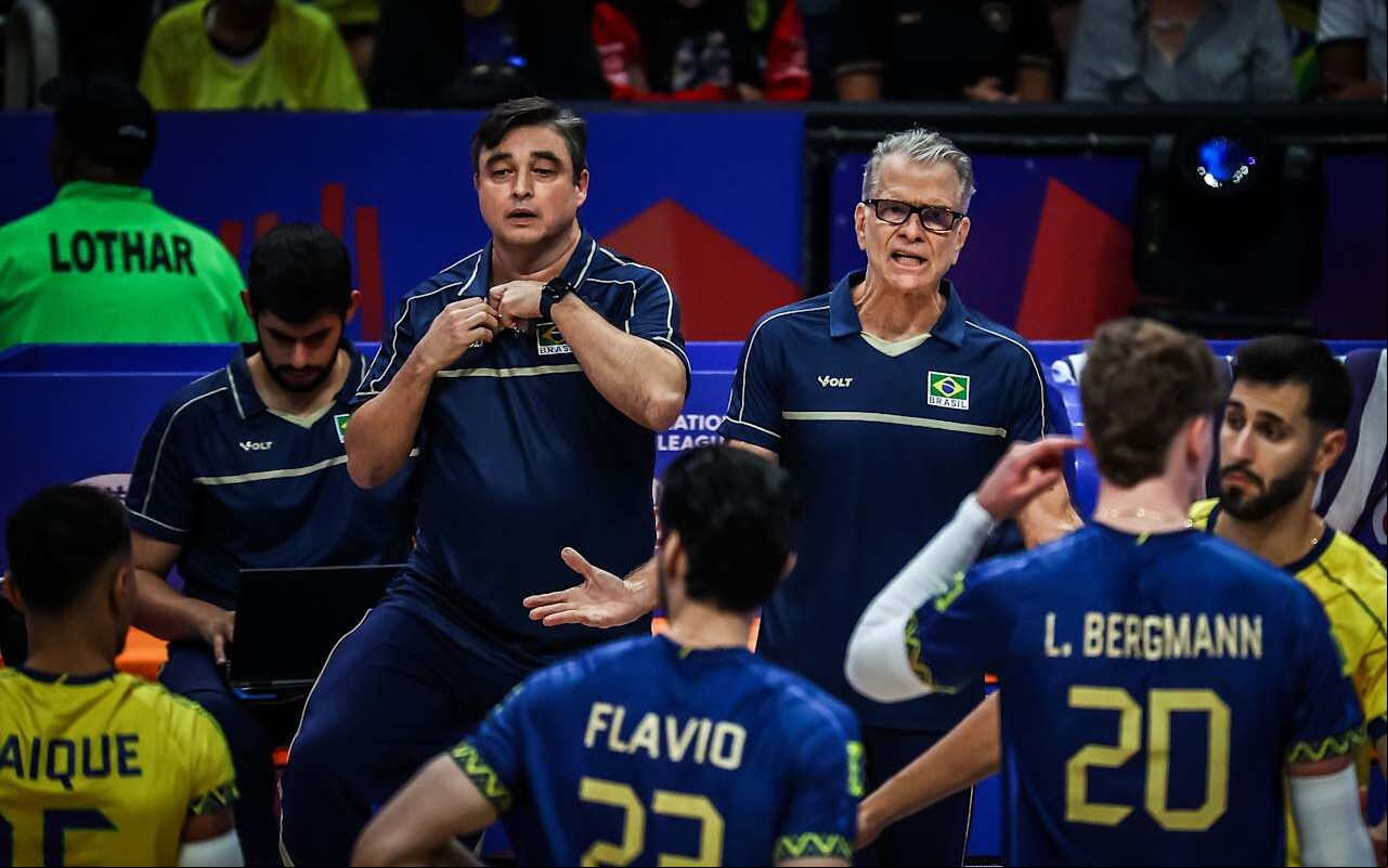 Brasil x Cuba, pela VNL masculina, no Maracanãzinho (Foto: VNL)